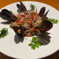 ムール貝とイイダコのスパゲッティー