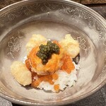 天ぷら ふか名 - 【 卵かけご飯 】キャビアのせ