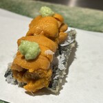 天ぷら ふか名 - 【 雲丹と海苔 】