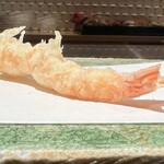 天ぷら ふか名 - 【 車海老 】1匹め