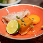 鳥茂 - 黒豚と豆腐のすき焼き