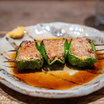 鳥茂 - ピーマンの肉詰め