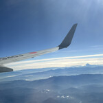 森のレストラン ニニヌプリ - セントレア→千歳空港　富士山が綺麗に見えました