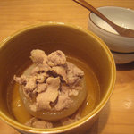 蕎麦 案山子 - 大根と豚肉の煮もの