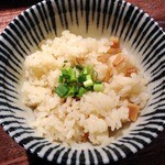 和風楽麺 四代目 ひのでや - 塩ラーメン　ミニ帆立ごはん　2014年4月