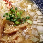 和風楽麺 四代目 ひのでや - 塩ラーメン　ミニ帆立ごはん　2014年4月