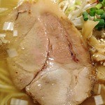 和風楽麺 四代目 ひのでや - 塩ラーメン　ミニ帆立ごはん　2014年4月