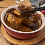 T’s - 　2024.8.23（金）
      いつも
      大きな牛肉の塊が沢山入っている❗️（撮影者:主人）