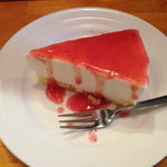 クッチーナ笑多 - ランチ時間帯の希少糖デザート「レアチーズケーキ」（３００円）２０１４年３月
