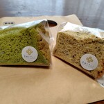吉田シフォン - お抹茶と黒ごまのシフォン