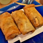 千ふく - たらば蟹と松茸の春巻き