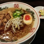 阿波屋 - 阿波屋ラーメン、すだちつき