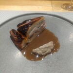 フィエルテ - サンマのパイ仕立てマッシュルームムース