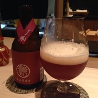 鮨 おとわ - ベルギー産ビール♪
                    こちらは山椒ベース。
