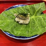 銀座 きた川 - 飯蒸し　鮎風干しの天麩羅