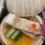 銀座 きた川 - 焼き穴子　きゅうり