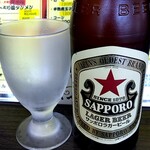 中華麺房 東龍 - 先着は「サッポロラガービール中瓶」❗グラスも瓶も冷え冷え❄