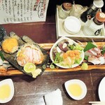 酒肴商店 アジト - 旬の造り盛り合わせ