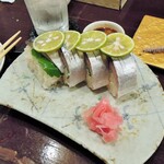 酒肴商店 アジト - 鯖の棒寿司
