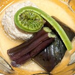 日本料理 e. - 鶏団子と茄子のオランダ煮