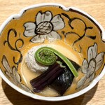 日本料理 e. - 鶏団子と茄子のオランダ煮