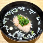 日本料理 e. - 桜エビのお吸い物