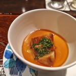 デンクシフロリ - [2024年9月 訪問]豆乳茶碗蒸しにフォアグラ添え。