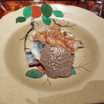 和み処 男山 - [2024年9月 訪問]秋刀魚。ソースは茄子の風味。