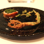 ア・ニュ ルトゥルヴェ・ヴー - 長野県産 芹 の天ぷら添え　(2014/04)