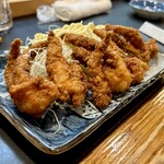 寿し辰 - げその唐揚げ（¥650税抜）
      噛むと音がするくらいカリッカリなんですよ！( •̀ω• )૭✧ｳﾏｲ