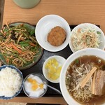 境香 - 四川風豚肉炒めのランチセット　　¥800.-