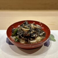 うを徳 - イカ墨だああ！素麺と食べるの良いね！