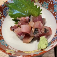 割烹本山サカナ - ランチに付いてたお刺身…漬け？