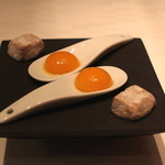 ア・ニュ ルトゥルヴェ・ヴー - マンゴーのゼリー と きな粉を使ったサクサクのクッキー　(2014/04)