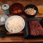 Hyakushokuya - おろしポン酢ステーキ定食９５０円＋税