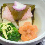 日本料理と蕎麦　冴沙 - 桜蒸し（コース内料理）