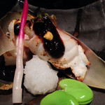 卯夢 - 竹の子とたらの芽、白身魚をふき味噌で
