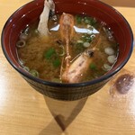 自然米の鮨　まこと屋 - お椀(海老、平目、カマス)