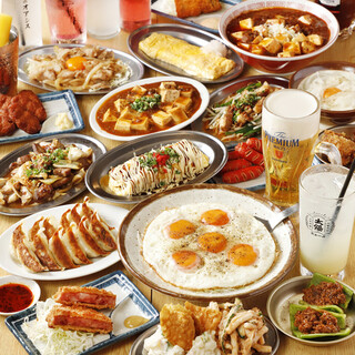 心ゆくまで食べ飲み放題♪名物餃子など30品以上＆生ビールも！