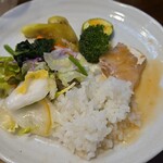 キッチン ブルー グローブ - 最後のワンプレート