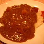 珈琲の詩 - 2014年4月　2014年4月カレー普通盛。私にはちょっと多いけど食べてしまいます