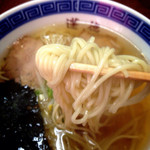 蓬徳 - 麺は中細麺…ひやむぎ？