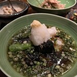 OMA - 茄子の揚げ浸しと餅