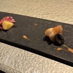 航 北鎌倉 - 生ハムとエビ