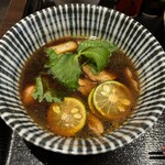 手打ちそば 蕎明 - ＼(=^‥^)/’`鴨つけ汁