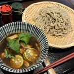 手打ちそば 蕎明 - 鴨つけそばヾ(･ε･｀*)