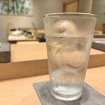 鮨 青海 - 焼酎水割り