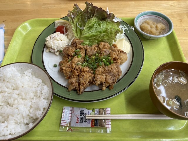 富士見パノラマ 山賊焼き定食 1300円