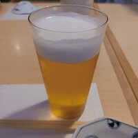 豊鮨 - ランチグラスビール ¥450（税込）