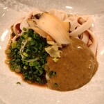 鮨 茶居庵 - 鮑きしめん